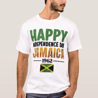ジャマイカ独立記念日おめでとう 1962 誇り高きジャマイカ人 Tシャツ