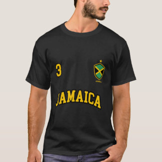 ジャマイカ第3回サッカーチームスポーツジャマイカ国旗 Tシャツ