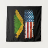 ジャマイカ米国国旗 タペストリー (正面)