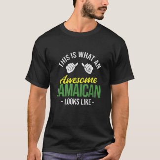ジャマイカ素晴らしルックスラスタフラグレゲエJ Tシャツ