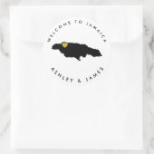 ジャマイカ結婚のボックス用ウェルカムステッカー、バッグ ラウンドシール (バッグ)