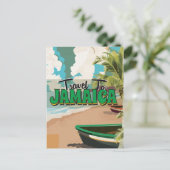 ジャマイカ結婚のヴィンテージ旅行ポスター ポストカード (スタンド正面)