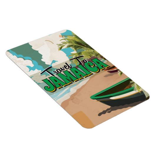 ジャマイカ結婚のヴィンテージ旅行ポスター マグネット (右側)