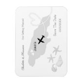 ジャマイカ結婚の目的地の日付の保存 マグネット (縦)