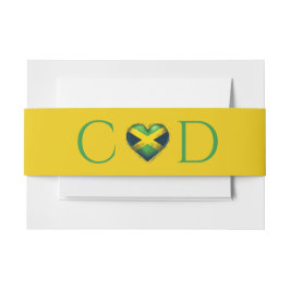 ジャマイカ結婚カップル 招待状ベリーバンド