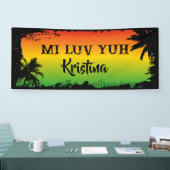 ジャマイカ結婚ラブユーの記念日パーティー 横断幕 (トレードショー)