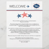 ジャマイカ結婚向けスターフィッシュ歓迎レター (正面)