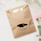 ジャマイカ結婚式の引き出物トリートサックス、マップ抱き枕 フェイバーバッグ (封をした状態)