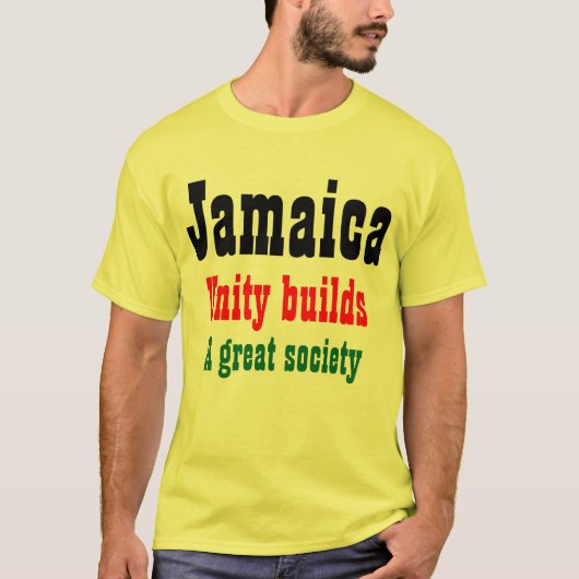 ジャマイカ統一スローガンTシャツ Tシャツ (正面)