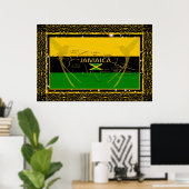 ジャマイカ色がハミングする鳥のポスターを飾る ポスター (ホームオフィス)