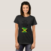 ジャマイカ訛りを使わせないで ジャマイカの国旗 K Tシャツ (正面フル)