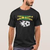 ジャマイカ誇りを持ったサッカーファンジャージー – ジャマイカフットバ Tシャツ (正面)