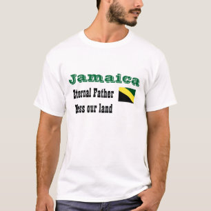 ジャマイカ賛美ー・私たちの土地のtシャツ tシャツ
