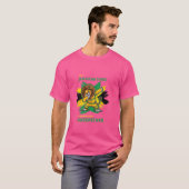 ジャマイカ風のダビングラスタレゲエライオンジャ Tシャツ (正面フル)