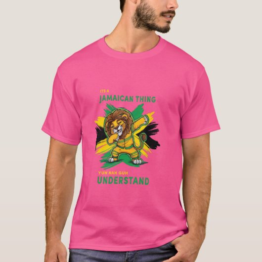 ジャマイカ風のダビングラスタレゲエライオンジャ Tシャツ (正面)