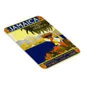 ジャマイカ1910年の熱帯の旅行ポスター マグネット (右側)