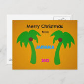 ジャマイカ2012のメリークリスマス シーズンポストカード (正面/裏面)
