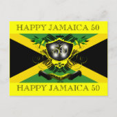 ジャマイカ50お祝いはがき インビテーションポストカード (正面)