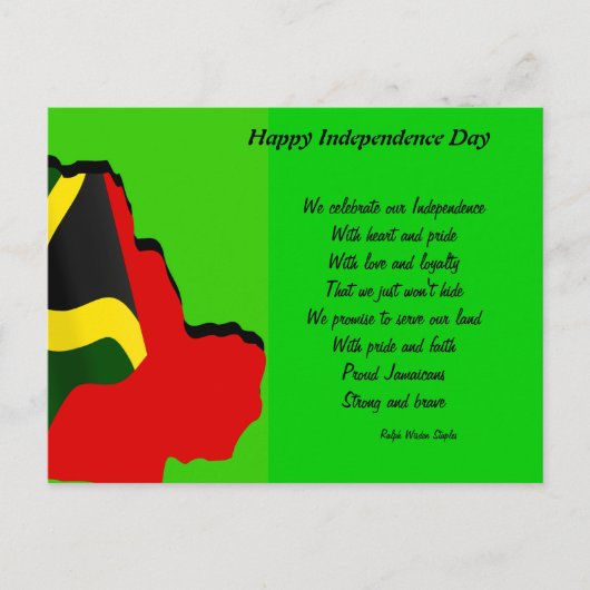 ジャマイカ50周年記念はがき ポストカード (正面)