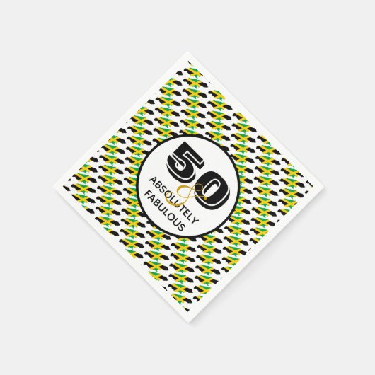 ジャマイカ50絶対に素晴らしいパーティー紙 スタンダードカクテルナプキン (角)