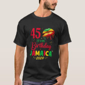 ジャマイカ50誕生日旅行女の子の衣装ロング眠り Tシャツ (正面)