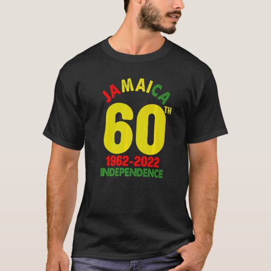 ジャマイカ60お祝い独立記念日2022ジャム Tシャツ (正面)