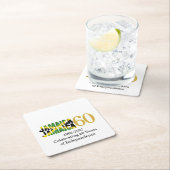 ジャマイカ60周年独立記念日 スクエアペーパーコースター (インサイチュ)