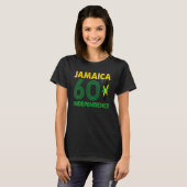 ジャマイカ60番目の独立の日1962 2022誇りを持ったへB Tシャツ (正面フル)