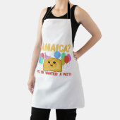 ジャマイカ?いいえ、彼女はパティを欲しがっていました-ジャマイおもしろいカ人 エプロン (インサイチュ)