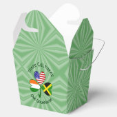 ジャマイカ・アイリッシュ・アメリカン シャムロック フラグ パーソナライズド フェイバーボックス (オープン)