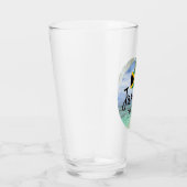 「ジャマイカ・エスト。1962インチビーチとジャマイカ国旗のアート タンブラーグラス (右)