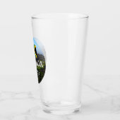 「ジャマイカ・エスト。1962インチ青い山と旗 タンブラーグラス (左)