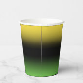 ジャマイカ カラー グラデーション 緑と黄色 紙コップ (右)