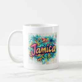 ジャマイカ|カリブ海の旗のグラフィティ|コーヒー コーヒーマグカップ
