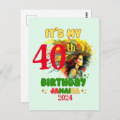 ジャマイカ・ガール・パーティー・バケーション・スクワッドお誕生日おめでとう ポストカード (正面/裏面)