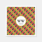 ジャマイカ グレナダ 誕生日 デュアルヘリテージ パーティー スタンダードカクテルナプキン (正面)