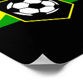 ジャマイカ サッカー キッズ  ポスター (角)