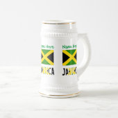 ジャマイカ ジャマイカ国旗 緑 カスタマイズ ビールジョッキ (正面右)
