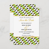 ジャマイカ セーブ・ザ・デート ウェディング・セレブレーション招待状 セーブザデート (正面/裏面)