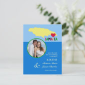 ジャマイカ　セーブ・ザ・デート　写真アナウンスメント 招待状 (スタンド正面)