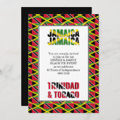 ジャマイカ トリニダード 60周年 独立記念日 招待状 (正面/裏面)