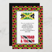 ジャマイカ トリニダード 60周年 独立記念 招待状 (正面/裏面)