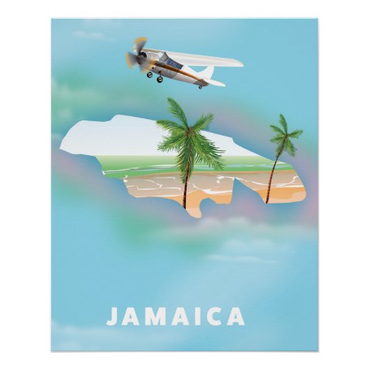 ジャマイカ ビンテージ 旅行ポスター ポスター (正面)