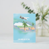 ジャマイカ ビンテージ 旅行ポスター ポストカード (スタンド正面)