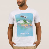 ジャマイカ ビンテージ 旅行ポスター Tシャツ (正面)