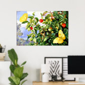 ジャマイカ,ピタンガの葉,花と果実 ポスター (ホームオフィス)