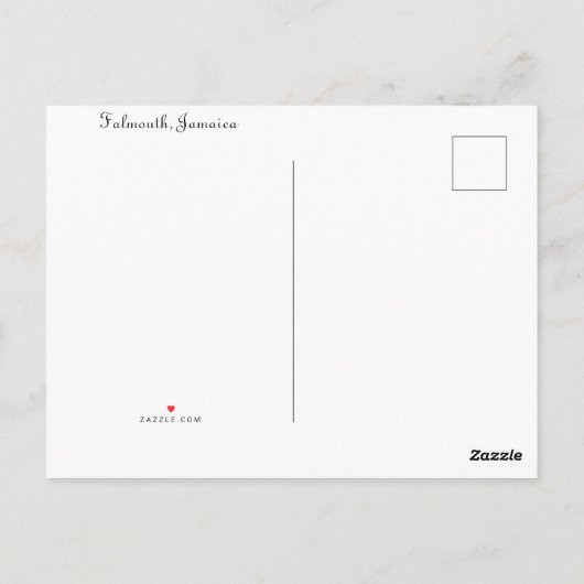 ジャマイカ,ファルマス ポストカード (裏面)