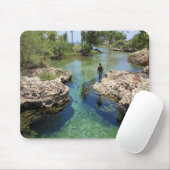 ジャマイカ、ブラックリバータウンアリゲーターホール マウスパッド (マウス)