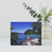 ジャマイカ，ポートアントニオ，ブルーラグーン ポストカード (スタンド正面)