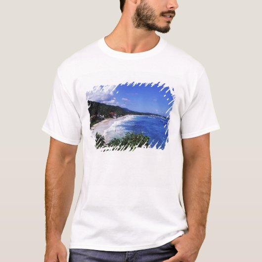 ジャマイカ、ポート・アントニオ、ロング・ベイ Tシャツ (正面)